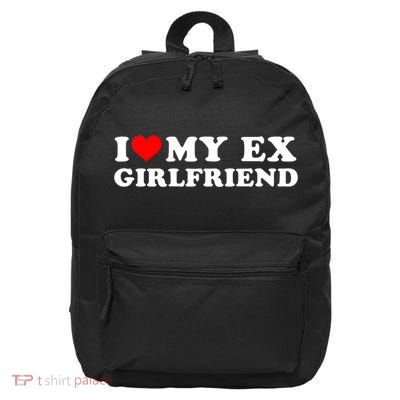 I Love My EX Girlfriend I Heart My Ex Girlfriend GF 16 in Basic Backpack