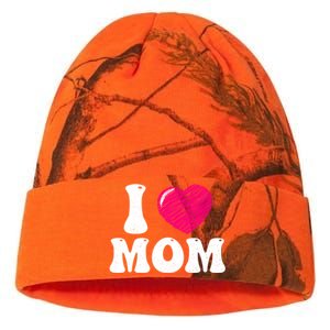 I Love My Mom Valentine's Day Mother's Day For Mother Mommy Gift Kati Licensed 12" Camo Beanie