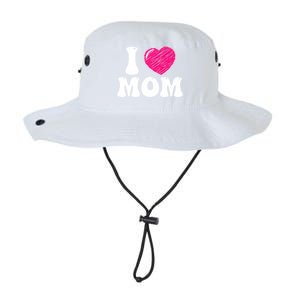 I Love My Mom Valentine's Day Mother's Day For Mother Mommy Gift Legacy Cool Fit Booney Bucket Hat