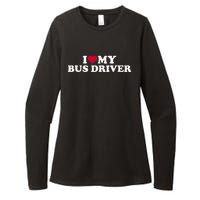 I Love My Bus Driver Womens CVC Long Sleeve Shirt