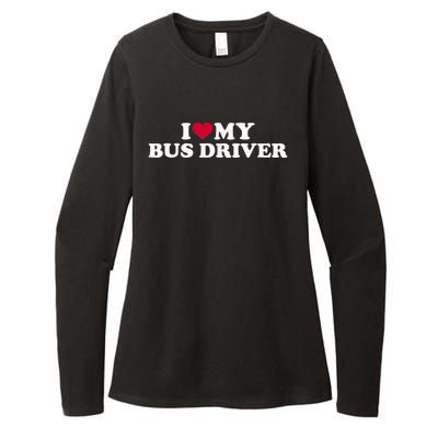 I Love My Bus Driver Womens CVC Long Sleeve Shirt