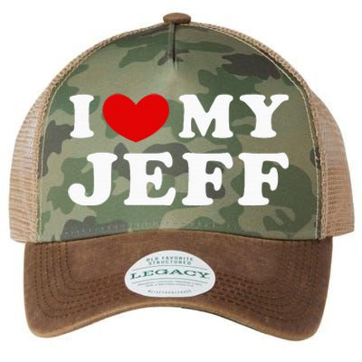 I Love My Jeff Legacy Tie Dye Trucker Hat