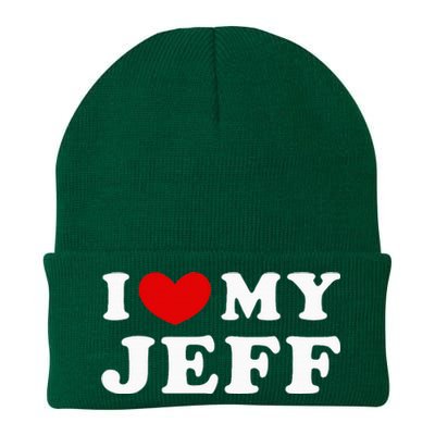 I Love My Jeff Knit Cap Winter Beanie