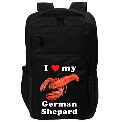 I Love My German Shepard Lobster Impact Tech Backpack