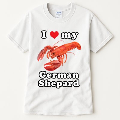 I Love My German Shepard Lobster Tall T-Shirt