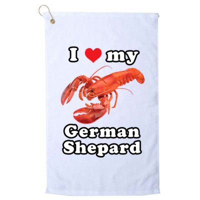 I Love My German Shepard Lobster Golf Towel