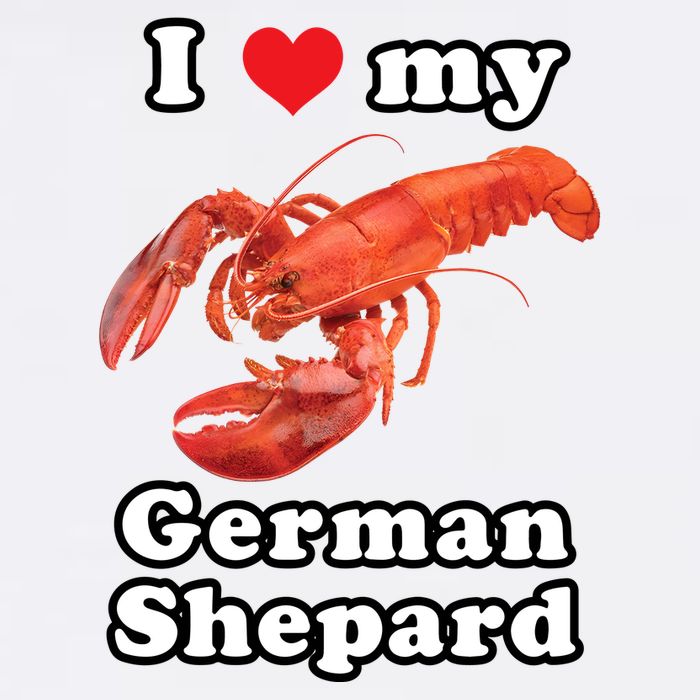 I Love My German Shepard Lobster Kids T-Shirt