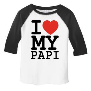 I Love My Papi Family Matching Valentines Day Gift Toddler Fine Jersey T-Shirt