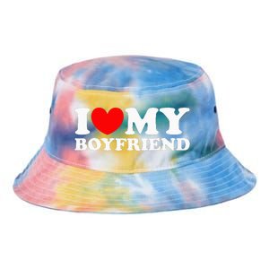 I Love My Boyfriend I Heart My Boyfriend Tie Dye Newport Bucket Hat