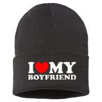 I Love My Boyfriend I Heart My Boyfriend Sustainable Knit Beanie