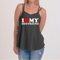 I Love My Boyfriend I Heart My Boyfriend Women's Strappy Tank