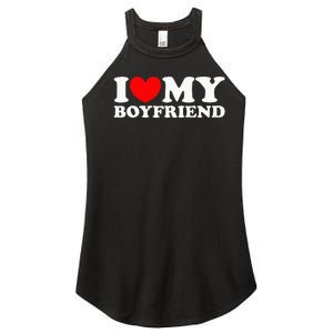 I Love My Boyfriend I Heart My Boyfriend Women's Perfect Tri Rocker Tank