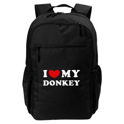I Love My Donkey I Heart My Donkey Daily Commute Backpack