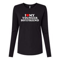 I Love My Younger Boyfriend Womens Cotton Relaxed Long Sleeve T-Shirt