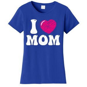 I Love My Mom Valentine's Day Mother's Day For Mother Mommy Gift Women's T-Shirt