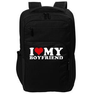 I Love My Boyfriend Bf I Heart My Boyfriend BF Impact Tech Backpack