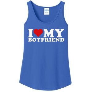 I Love My Boyfriend Bf I Heart My Boyfriend BF Ladies Essential Tank