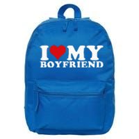 I Love My Boyfriend Bf I Heart My Boyfriend BF 16 in Basic Backpack