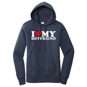 I Love My Boyfriend Bf I Heart My Boyfriend BF Women's Pullover Hoodie