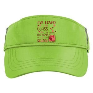 I've Loved My Class For 100 Days Of School Valentines Adult Drive Performance Visor