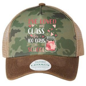 I've Loved My Class For 100 Days Of School Valentines Legacy Tie Dye Trucker Hat