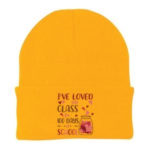 I've Loved My Class For 100 Days Of School Valentines Knit Cap Winter Beanie