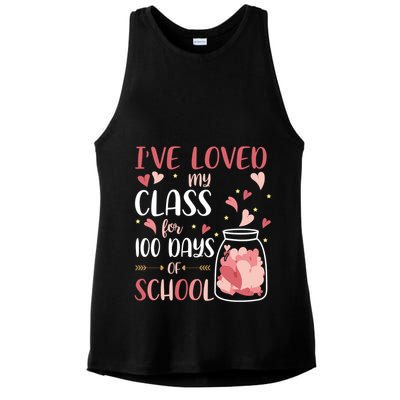 I've Loved My Class For 100 Days Of School Valentines Ladies PosiCharge Tri-Blend Wicking Tank