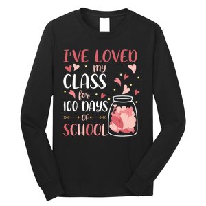 I've Loved My Class For 100 Days Of School Valentines Long Sleeve Shirt