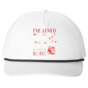 I've Loved My Class For 100 Days Of School Valentines Snapback Five-Panel Rope Hat