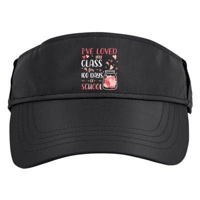 I've Loved My Class For 100 Days Of School Valentines Adult Drive Performance Visor