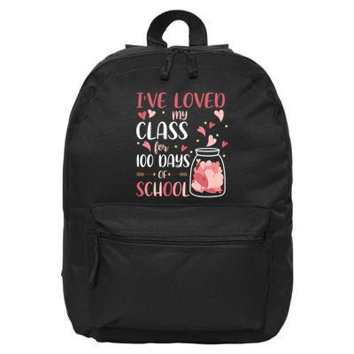 I've Loved My Class For 100 Days Of School Valentines 16 in Basic Backpack