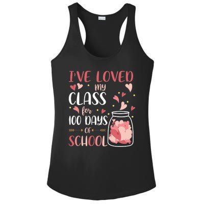 I've Loved My Class For 100 Days Of School Valentines Ladies PosiCharge Competitor Racerback Tank