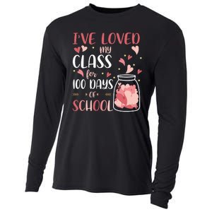 I've Loved My Class For 100 Days Of School Valentines Cooling Performance Long Sleeve Crew