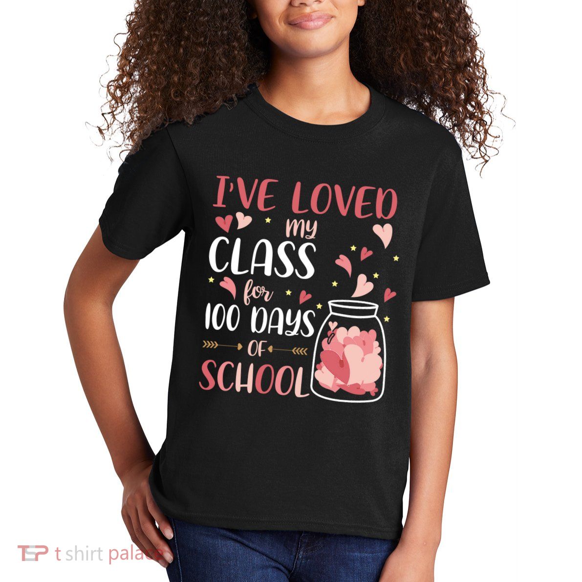 I've Loved My Class For 100 Days Of School Valentines Kids T-Shirt