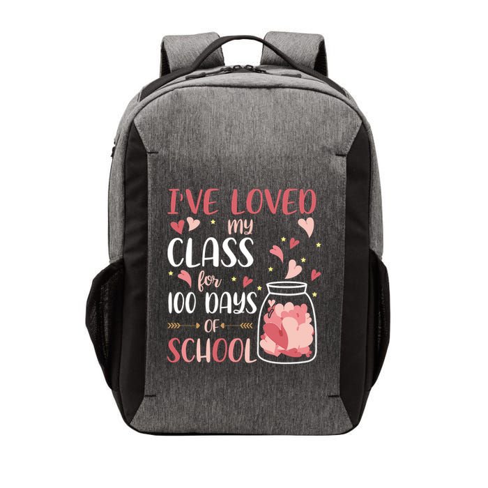 I've Loved My Class For 100 Days Of School Valentines Vector Backpack
