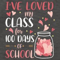 I've Loved My Class For 100 Days Of School Valentines Vector Backpack