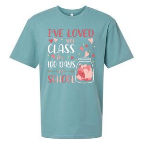 I've Loved My Class For 100 Days Of School Valentines Sueded Cloud Jersey T-Shirt