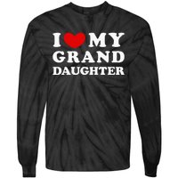 I Love My Granddaughter Tie-Dye Long Sleeve Shirt