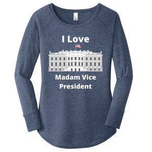 I Love Madam Vice President Gift Women's Perfect Tri Tunic Long Sleeve Shirt