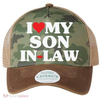 I Love My Son In Law Heart Funny Legacy Tie Dye Trucker Hat