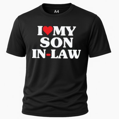 I Love My Son In Law Heart Funny Performance Shirt