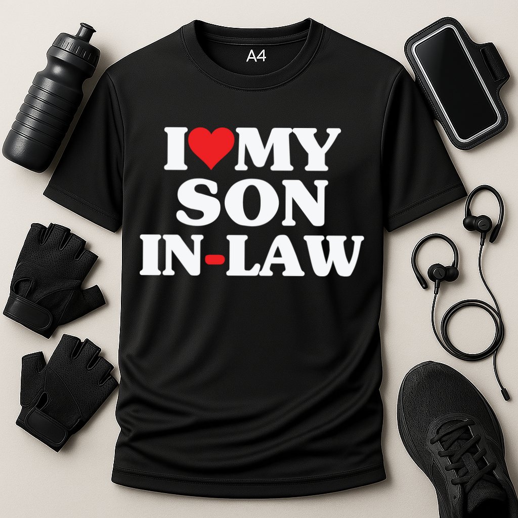 I Love My Son In Law Heart Funny Cooling Performance Crew T-Shirt