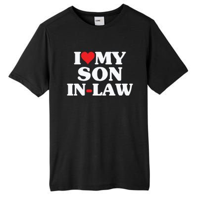 I Love My Son In Law Heart Funny Tall Fusion ChromaSoft Performance T-Shirt