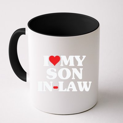 I Love My Son In Law Heart Funny Mug