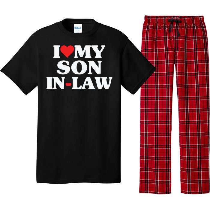 I Love My Son In Law Heart Funny Pajama Set