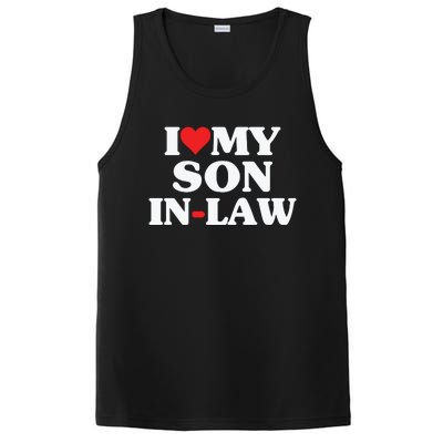 I Love My Son In Law Heart Funny PosiCharge Competitor Tank