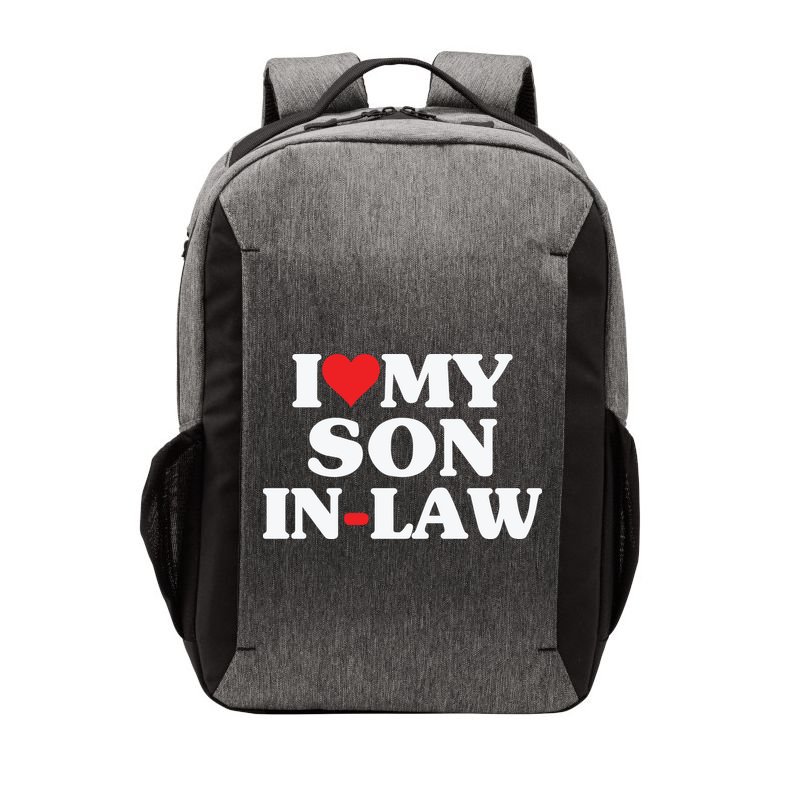 I Love My Son In Law Heart Funny Vector Backpack