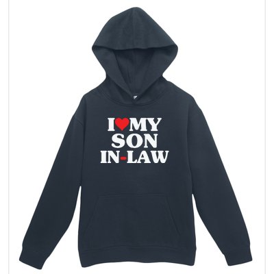 I Love My Son In Law Heart Funny Urban Pullover Hoodie