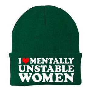 I Love Mentally Unstable Women I Heart Unstable Women Knit Cap Winter Beanie