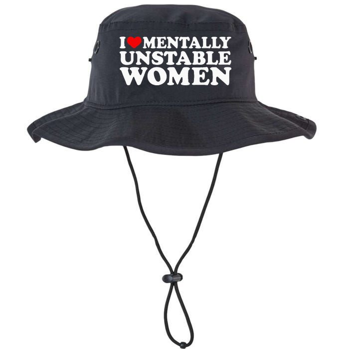 I Love Mentally Unstable Women I Heart Unstable Women Legacy Cool Fit Booney Bucket Hat